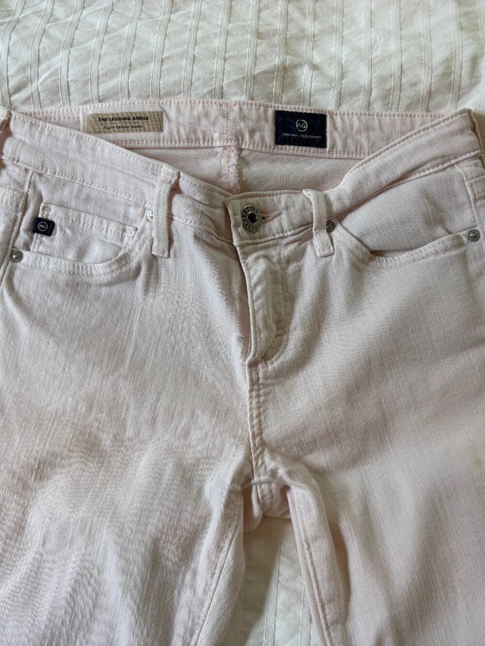 AG Adriano Goldschmied The Legging Ankle Super Skinny Jeans – Pink – 25R